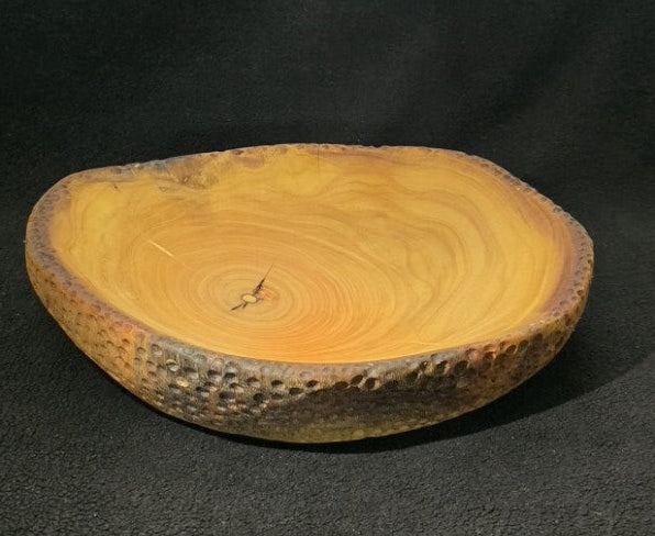 Gowlf (Sculptural Textured Wood Bowl) — MZ-GB-005